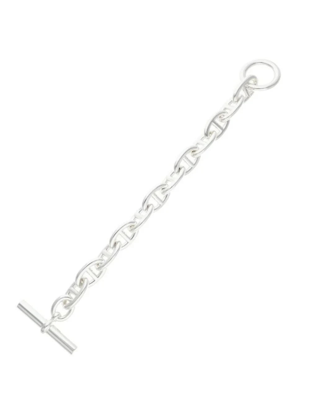 Hermes Chaine D'ancre TGM Silver Bracelet